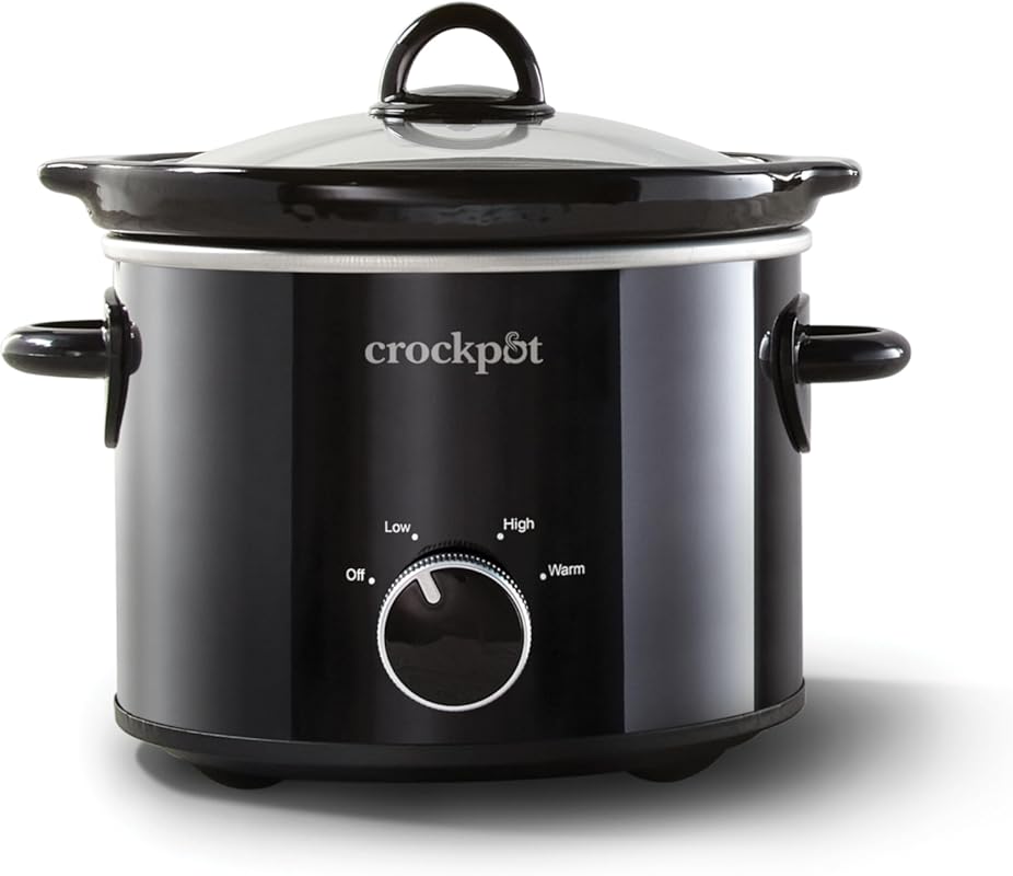 Crockpot 2-Quart Classic Slow Cooker for Small Meals, Black