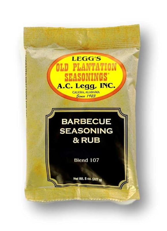 A.C. Legg Original Barbecue Seasoning and Rub, 8 oz Bottle for Delicio