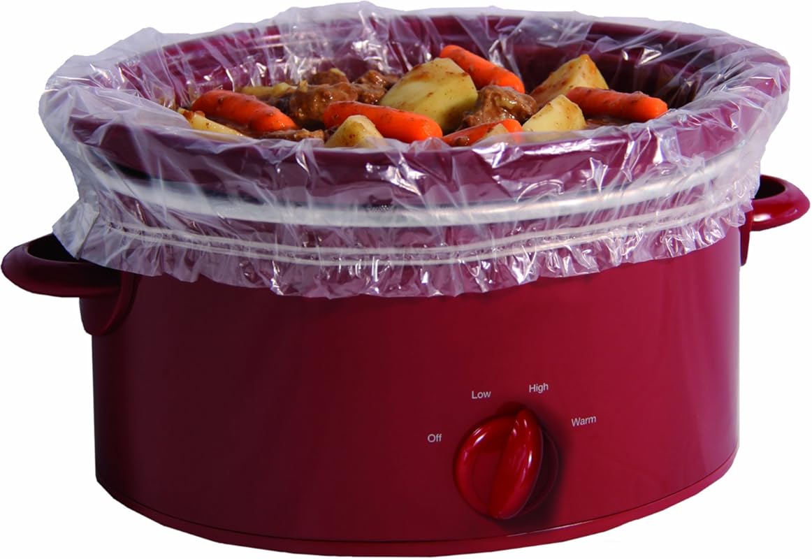 PanSaver Slow Cooker Liners: Disposable Bags with Sure Fit Band for Ea