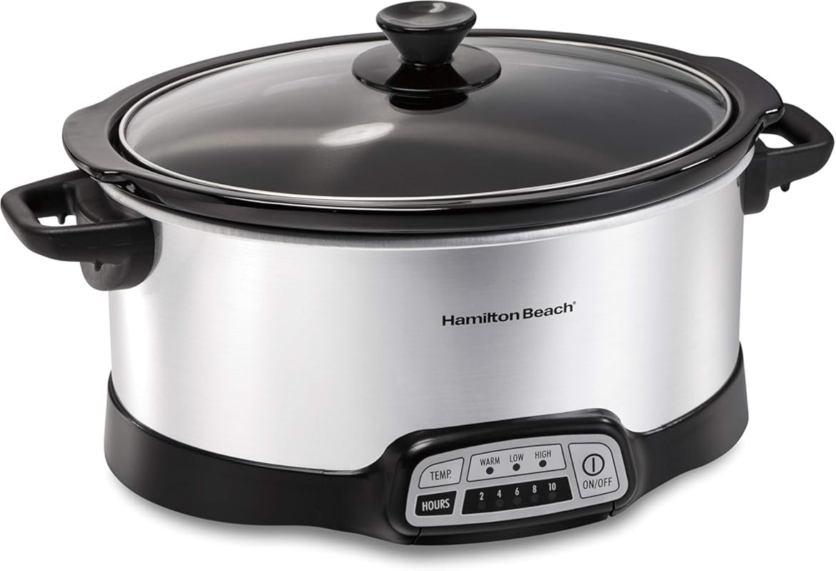 Hamilton Beach 7 Quart Programmable Slow Cooker with Easy Programming,