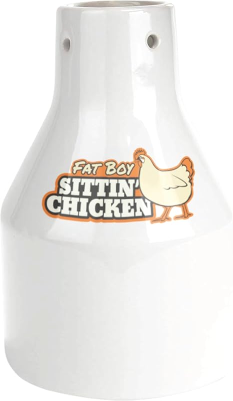 Ceramic Beer Can Roaster with 4 Steam Holes for More Flavor-Fat Boy Si