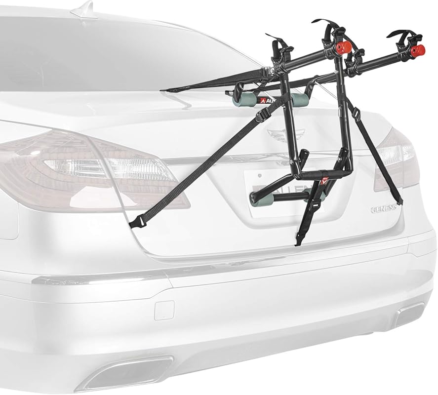 Allen Sports Deluxe 102DN-R 2-Bike Trunk Mount Rack, Easy Car Transpor