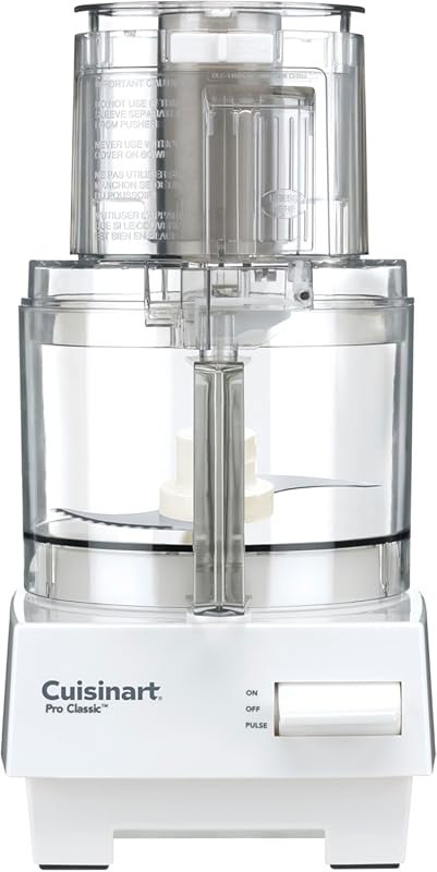 Cuisinart 7-Cup Pro Classic Food Processor, 600W Motor, White, for Cho