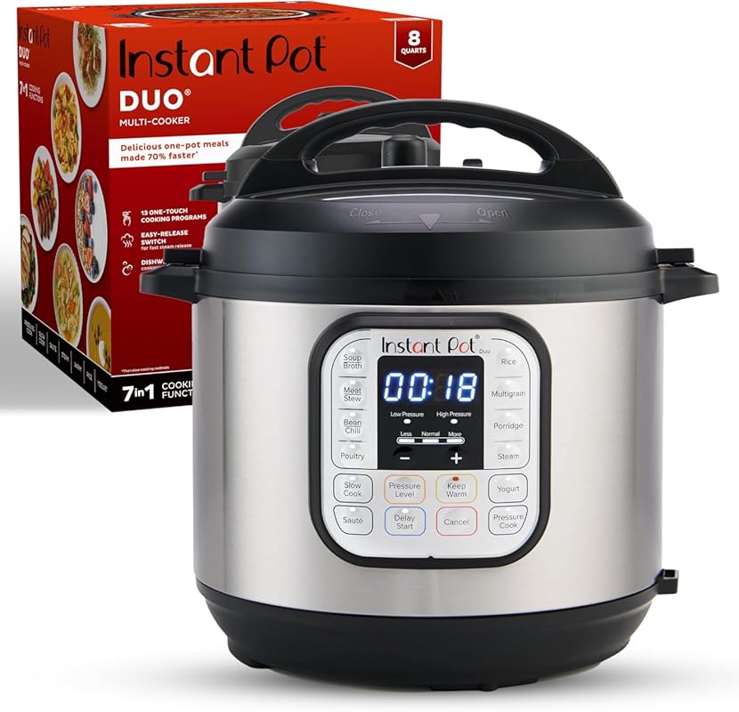 Instant Pot Duo 8 Quart 7-in-1 Electric Multi-Cooker: Slow Cooker, Ric