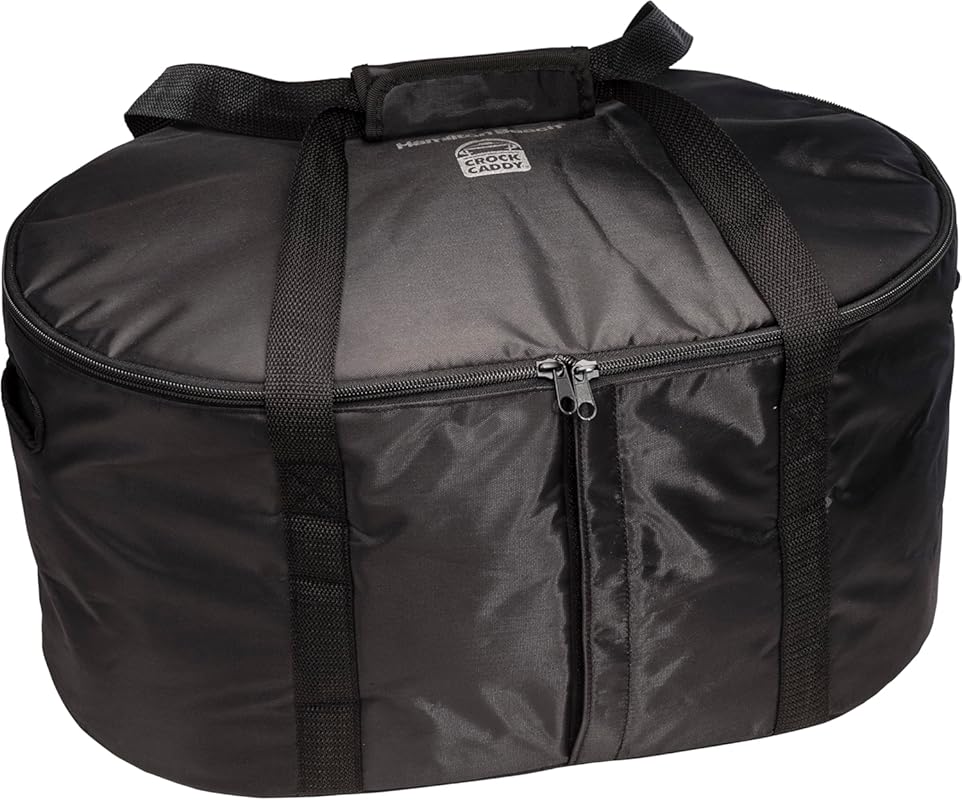 Hamilton Beach Portable Black Insulated Slow Cooker Travel Bag for 4-8