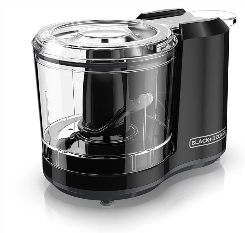 BLACK+DECKER 1.5-Cup Electric Food Chopper, One-Touch Pulse, Dishwashe