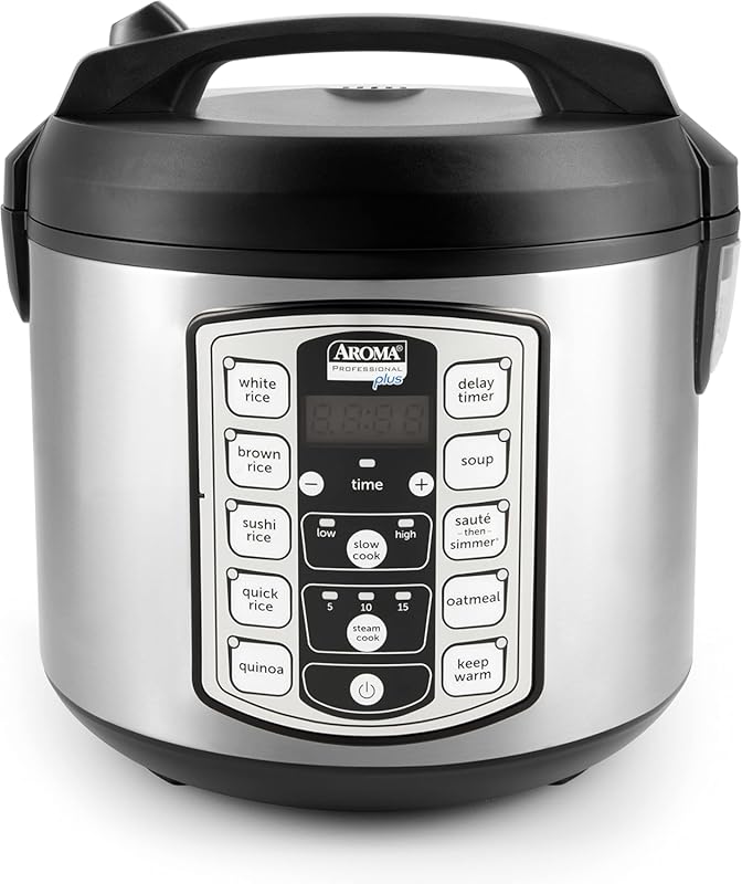 Aroma Professional Plus ARC-5000SB: 20 Cup Digital Rice Cooker, Steame