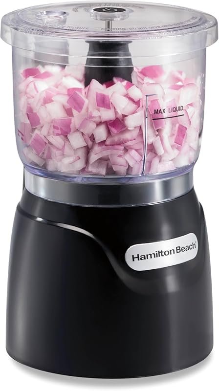 Hamilton Beach 3-Cup Electric Chopper & Mini Food Processor for Dicing