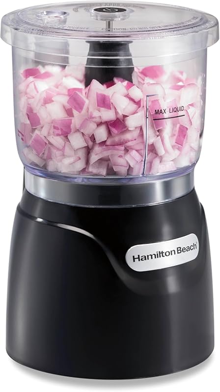 Hamilton Beach 3-Cup Electric Vegetable Chopper & Mini Food Processor,