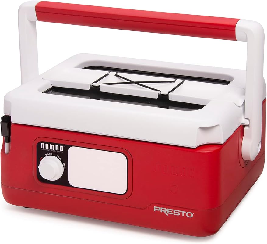 Presto Nomad Traveling Slow Cooker, 6-Quart, Red