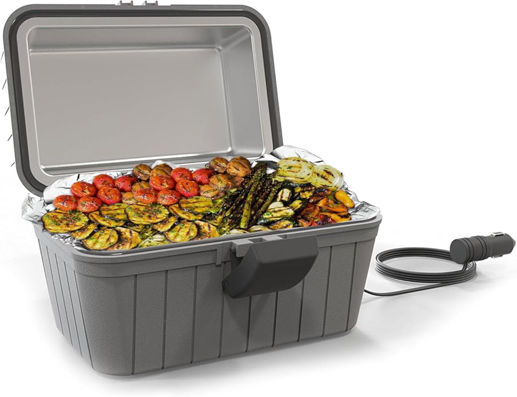 Gideon 12-Volt Heated Electric Lunch Box Portable Stove for Car, Truck