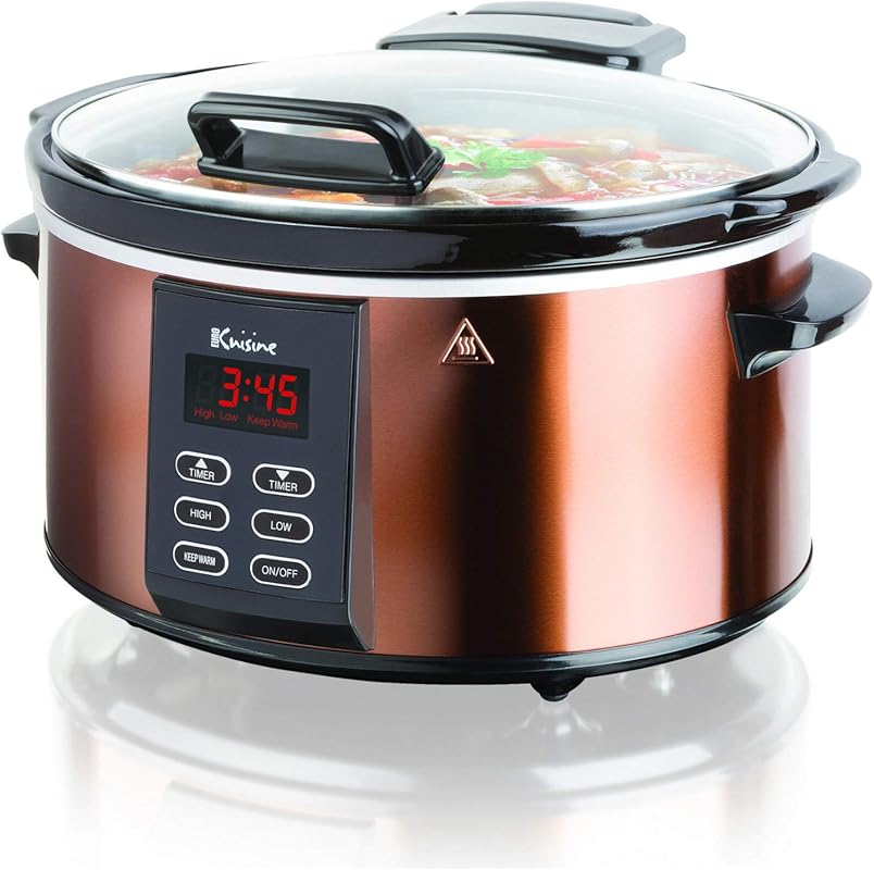 Euro Cuisine SCX6 6 Quart Programmable Digital Slow Cooker: Smart, Tim