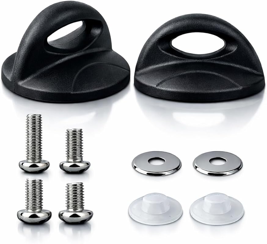 2 Pack Universal Pot Lid Replacement Knobs with Cool Touch Grip & Scre