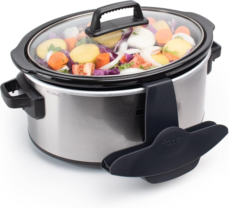 Universal Slow Cooker Lid Holder and Crock Pot Organizer Rack Keeps Ki