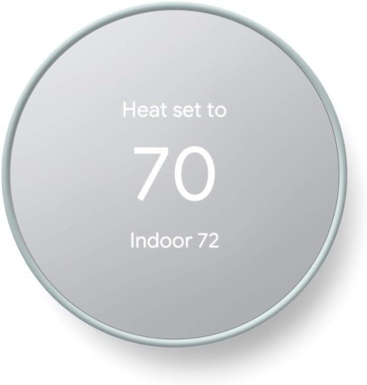 Google Nest Smart Programmable Wifi Thermostat for Home, Easy Installa