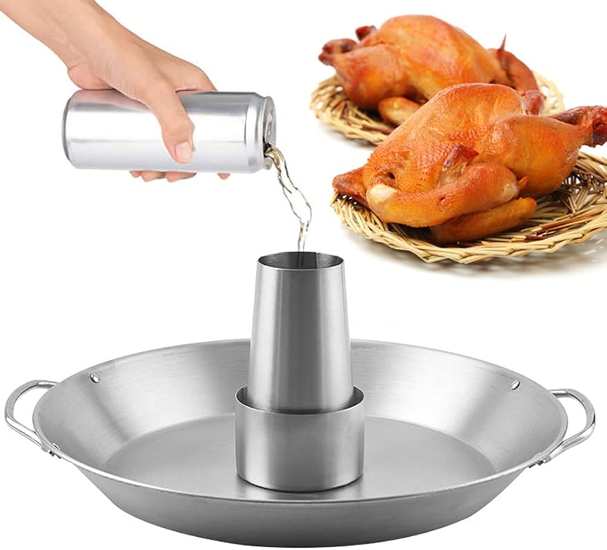 Tellshun Stainless Steel 12-Inch Beer Can Chicken Holder