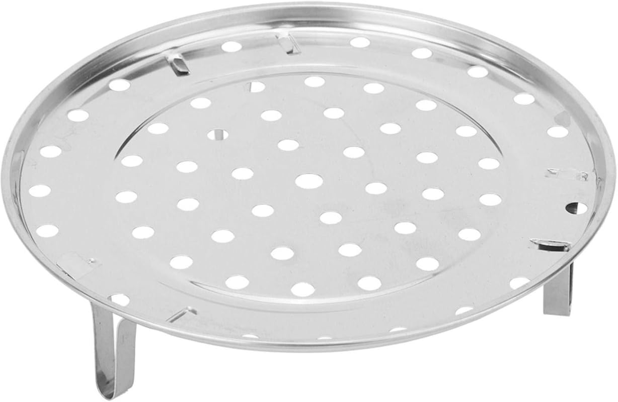 Stainless Steel Round Steam Holder Rack with Supporting Feet for Pots 