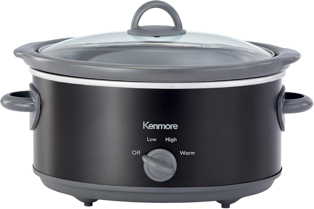 Kenmore 5 Quart Slow Cooker - Crock pot with Programmable Settings,Dig