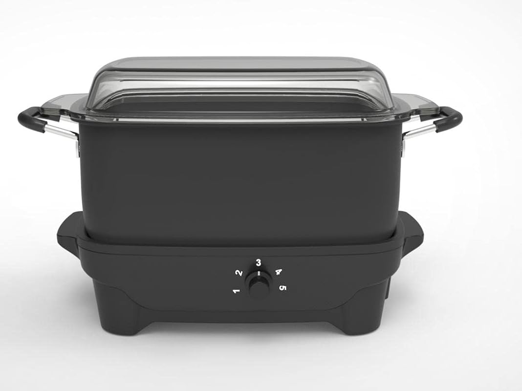 Plata 8 QT Flat Base Slow Cooker, 8 quarts