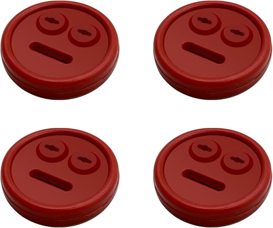 4 Pack Grill Thermometer Meat Probes with Red Grommet for Weber Smokey