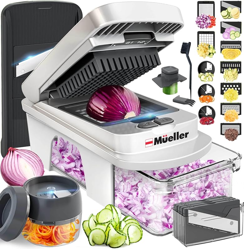 Mueller Pro-Series All-in-One 12-Blade Mandoline Slicer, Food Chopper,
