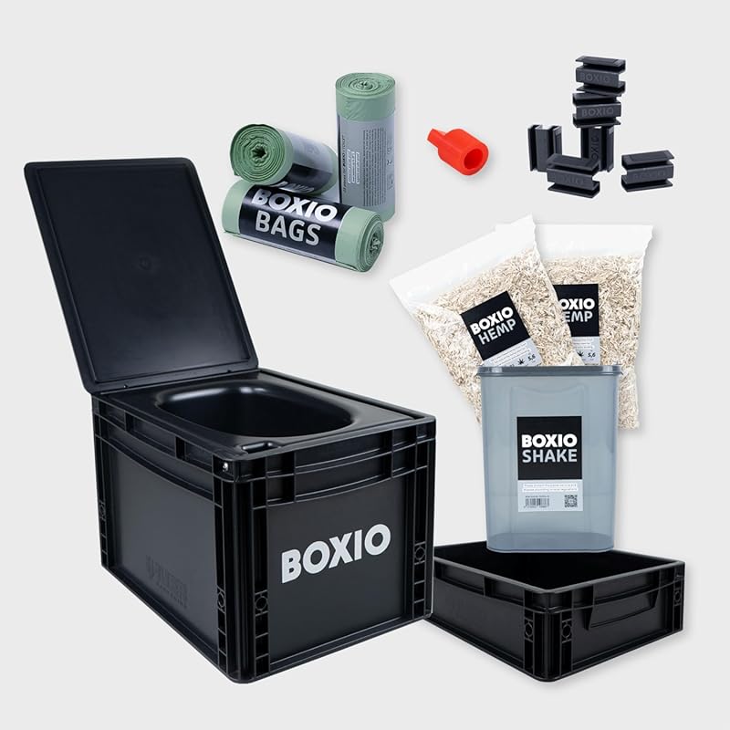 BOXIO Mini Portable Composting Toilet for Car, Boat & Camping