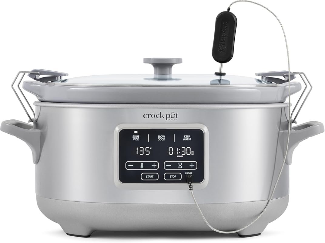 Crockpot 7-Quart Programmable Cook & Carry Slow Cooker with Sous Vide 