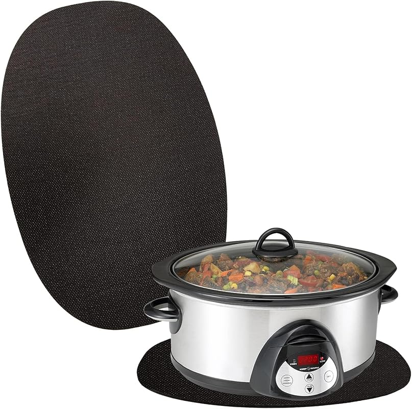 Silicon Heat Resistant Mat for 6-8 Quart Slow Cookers & Appliances, Co