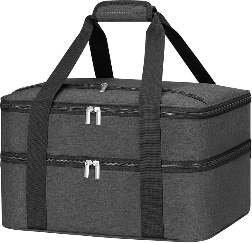 Double Decker Insulated Casserole Carrier (9