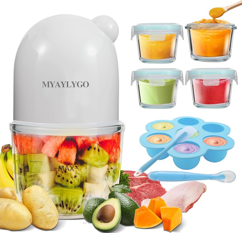 Upgraded 14-in-1 Baby Food Maker & Processor: Blender, Puree Grinder f