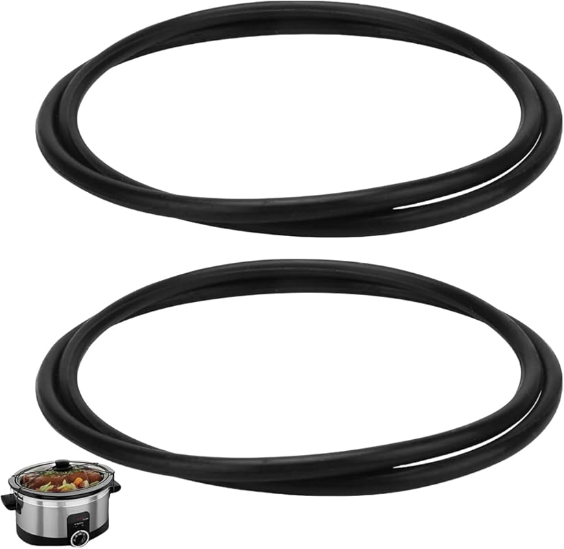 IWIWE 2-Pack Crock Pot Rubber Band & Lid Strap for Slow Cooker Pots