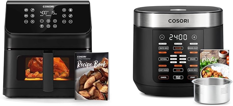 Cosori 6.5 Quart Multi-Cooker with Air Fryer, Steamer, Warmer, and Slo