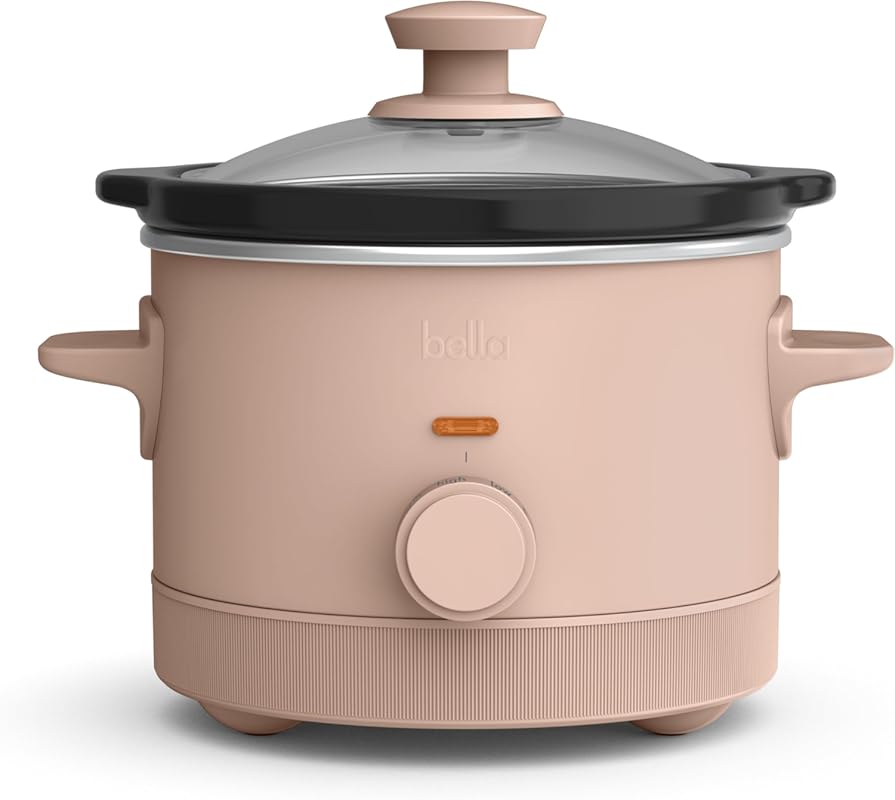 Bella 1.5 Qt Slow Cooker with 3 Heat Controls, Nonstick Ceramic Pot, D