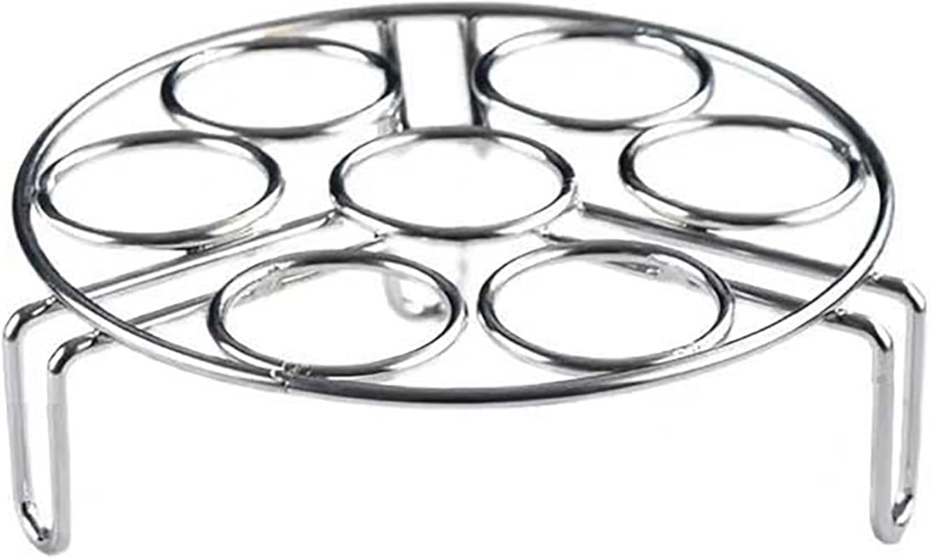 7-Egg Stainless Steel Steaming Rack Trivet for Instant Pot & Pressure 