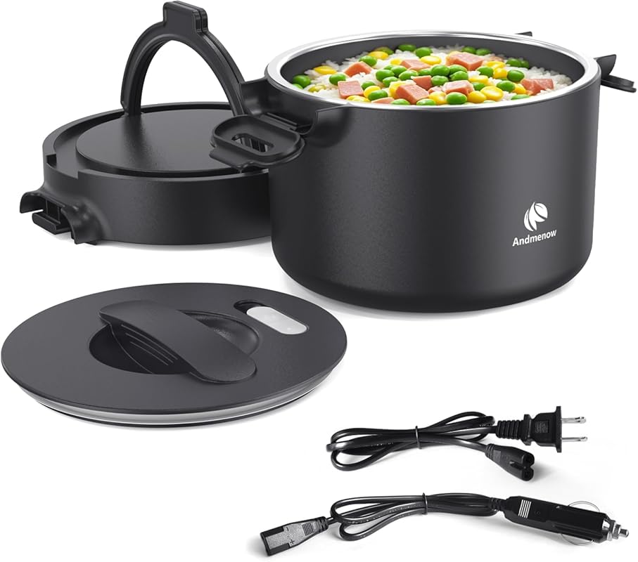 Upgraded 33 Oz Portable Electric Lunch Box Food Warmer, 100W 12/24/