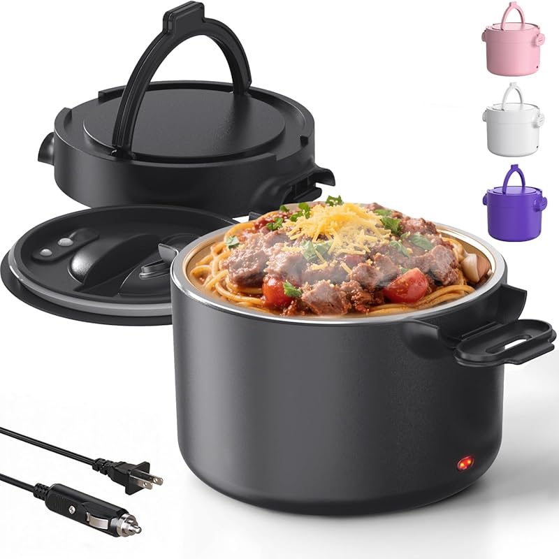 33OZ Electric Lunch Box, 100W Portable Food Warmer, 3-in-1 Car/Home He