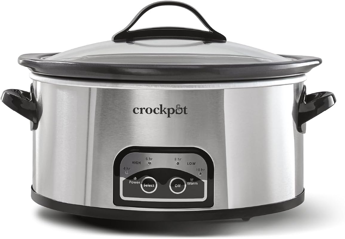 Crock-Pot 6 Quart Programmable Slow Cooker with Timer and Auto Keep Wa