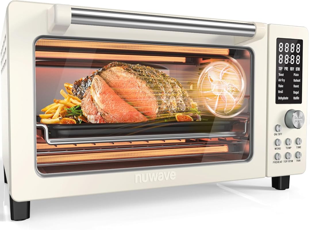 Nuwave Bravo Pro Smart Air Fryer Toaster Oven Combo, Airfryer Convecti