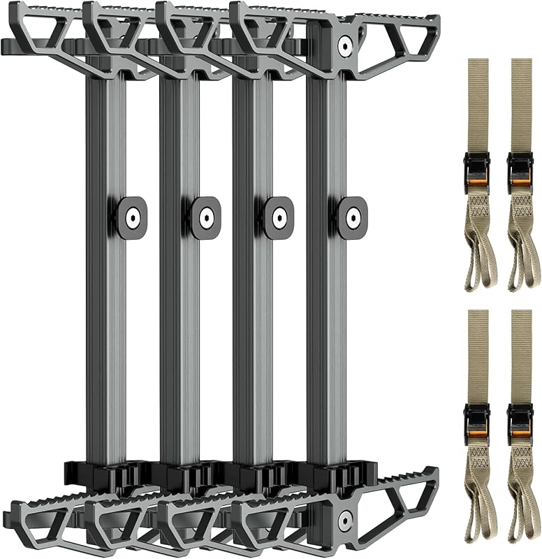 Lightweight Aluminum Collapsible Hunting Climbing Sticks with Straps, 