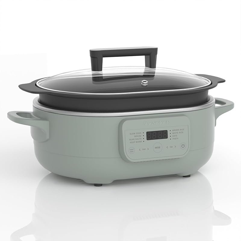 MAGNIFIQUE 6 Quart 8-in-1 Programmable Multi-Cooker, Dutch Oven, Pasta
