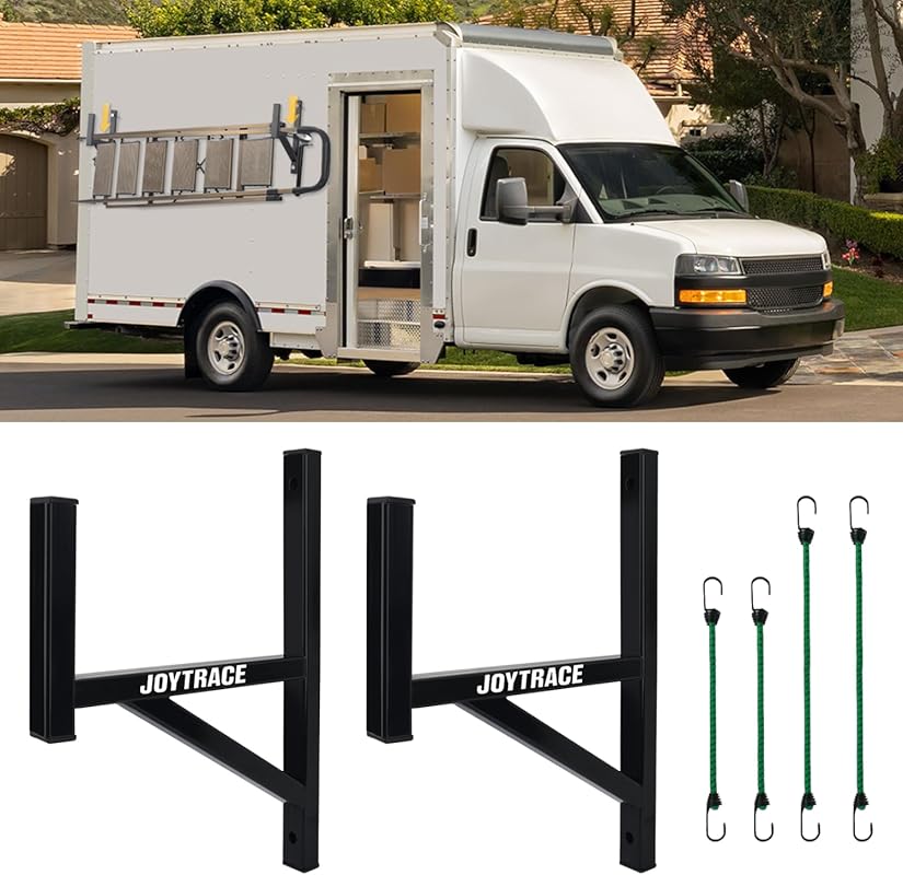 Heavy Duty Adjustable 2-Rack Steel Side Mount Trailer Ladder Rack, 353
