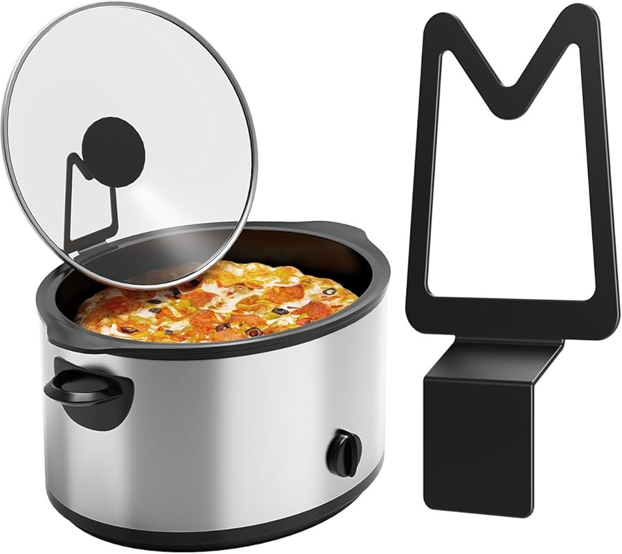 NiHome Slow Cooker Lid Holder for Hands-Free Cooking: Stable, Non-Slip