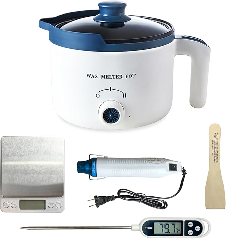 Pro DIY Candle Making Wax Melter Pot Kit with Electric Heater & Digital Scale