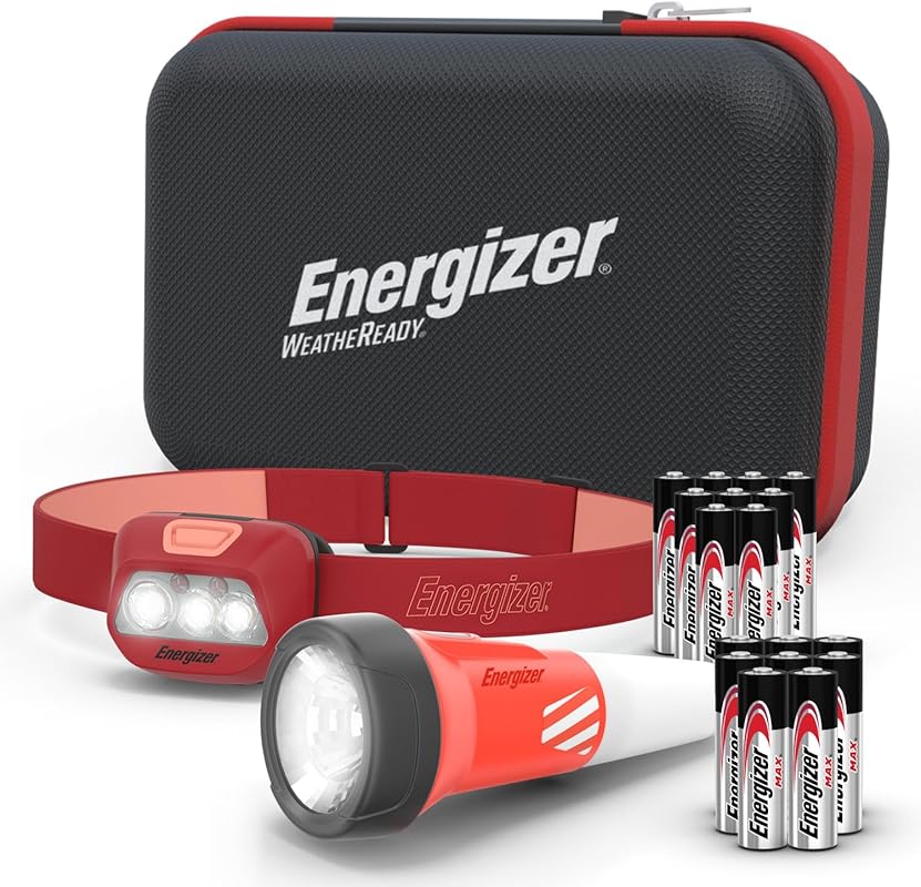 Energizer WeatheReady Power Outage Kit: 2-in-1 LED Flashlight/Lantern,
