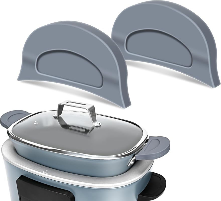 Heat-Resistant Silicone Pot Handle Cover for Ninja Foodi Slow Cooker a