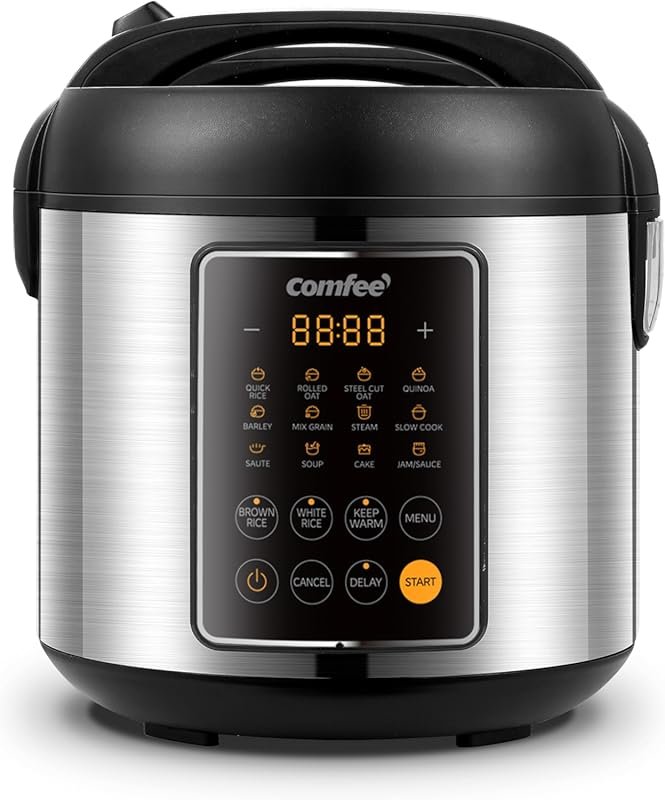COMFEE 5.3 QT 14-in-1 Multi Cooker: Rice Cooker, Steamer, Sauté, Slow 