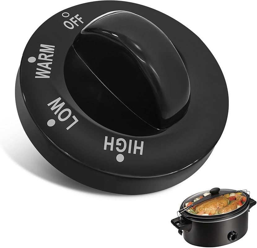 Adjustable Slow Cooker Control Knob Replacement for Hamilton Beach 6 &