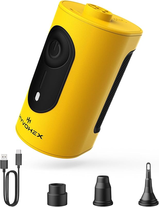 Portable Electric Air Pump, 4000mAh, Ultra-Fast Inflate/Deflate with 3