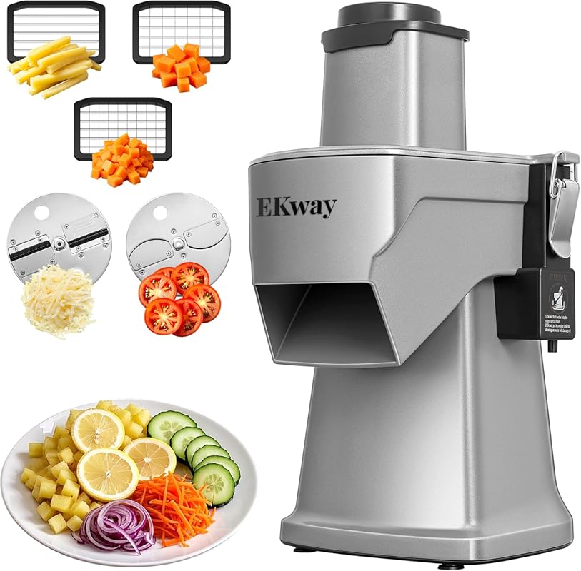 Commercial 200W 4-in-1 Vegetable Chopper Slicer Food Processor for Sli