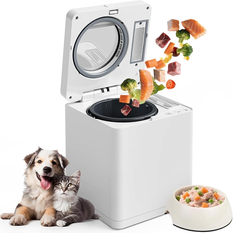 Pet Fresh Meal Maker: Auto 5-in-1 Cooker for DIY Dog Food, Chop, Mix, 